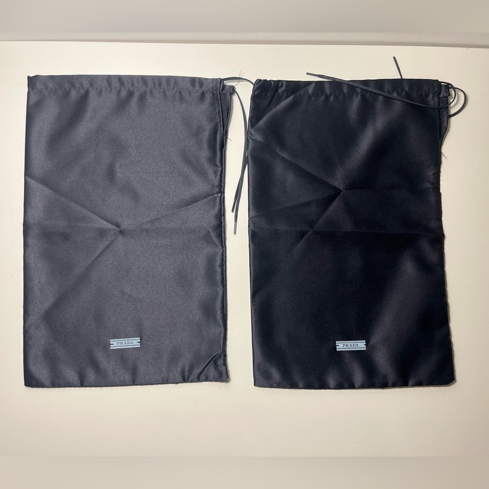 Prada Authentic Drawstring Silk Shoe Sneaker Hand… - image 2